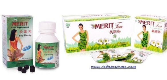 Toko Pertama Paket Pelangsing Herbal new & merit-tea